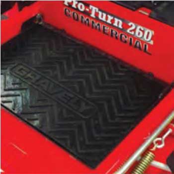 Gravely 79213100 Rubber Floor Mat Kit